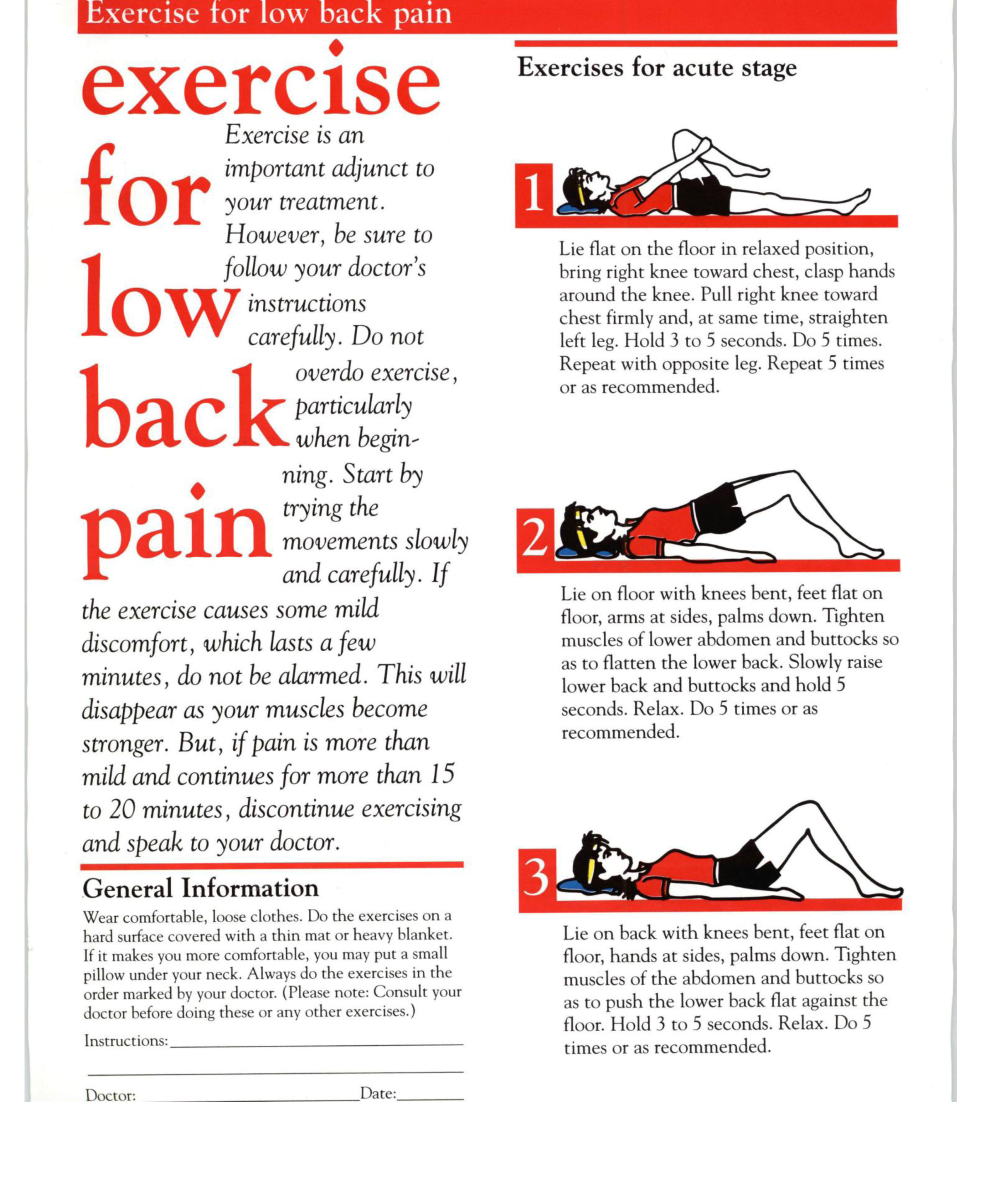 Lower Back Pain Exercises Diagrams Hot Sex Picture